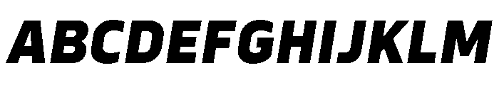 Serca Extra Bold Italic Font UPPERCASE