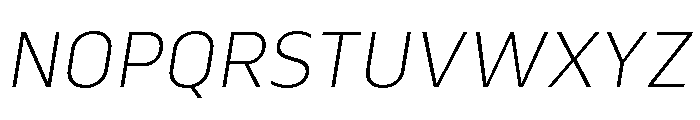 Serca Extra Light Italic Font UPPERCASE