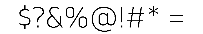Serca Extra Light Font OTHER CHARS
