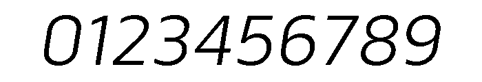 Serca Light Italic Font OTHER CHARS