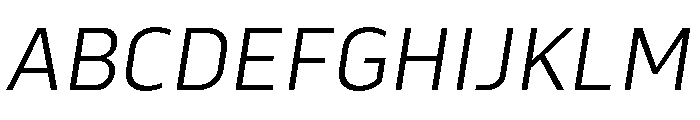 Serca Light Italic Font UPPERCASE