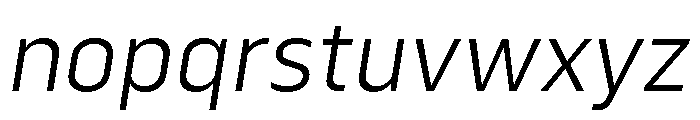 Serca Light Italic Font LOWERCASE
