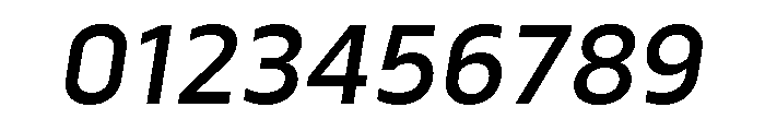 Serca Medium Italic Font OTHER CHARS