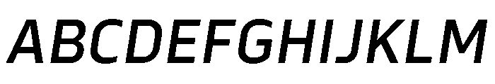 Serca Medium Italic Font UPPERCASE
