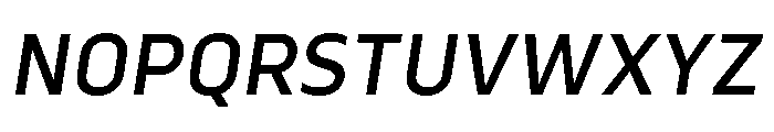 Serca Medium Italic Font UPPERCASE