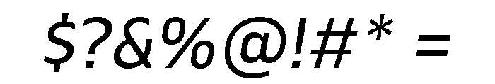 Serca Regular Italic Font OTHER CHARS