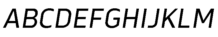 Serca Regular Italic Font UPPERCASE
