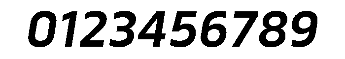 Serca Semi Bold Italic Font OTHER CHARS