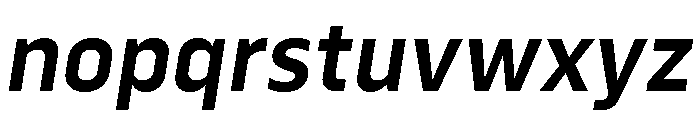 Serca Semi Bold Italic Font LOWERCASE