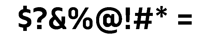 Serca Semi Bold Font OTHER CHARS