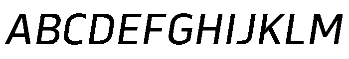 Serca Text Italic Font UPPERCASE