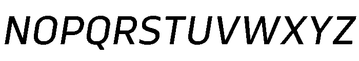 Serca Text Italic Font UPPERCASE