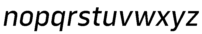 Serca Text Italic Font LOWERCASE