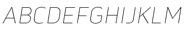 Serca Thin Italic Font UPPERCASE