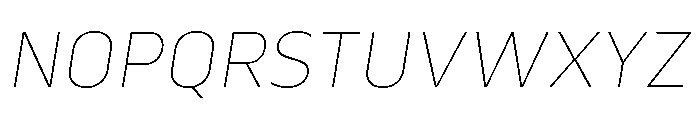 Serca Thin Italic Font UPPERCASE
