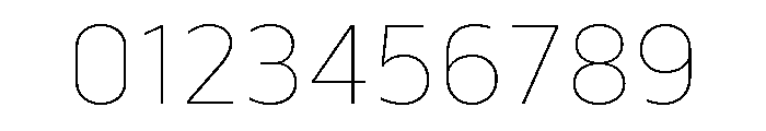 Serca Thin Font OTHER CHARS