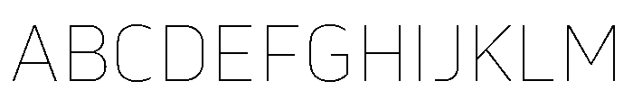 Serca Thin Font UPPERCASE