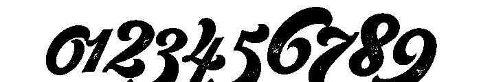 Seventies Printed Font OTHER CHARS