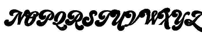 Seventies Printed Font UPPERCASE