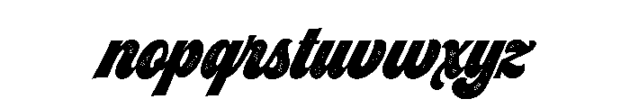 Seventies Printed Font LOWERCASE