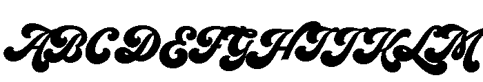 Seventies Regular Font UPPERCASE