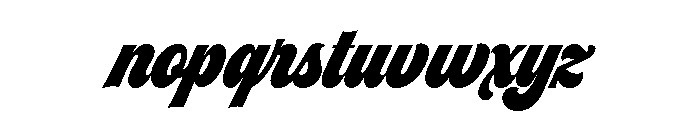 Seventies Regular Font LOWERCASE