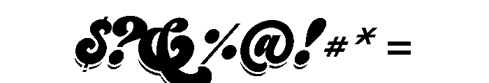 Seventies Shade Font OTHER CHARS