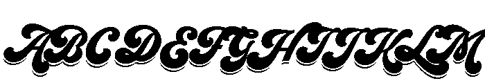 Seventies Shade Font UPPERCASE