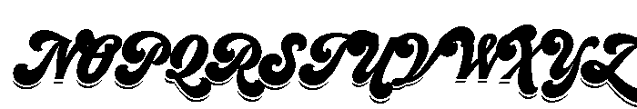Seventies Shade Font UPPERCASE