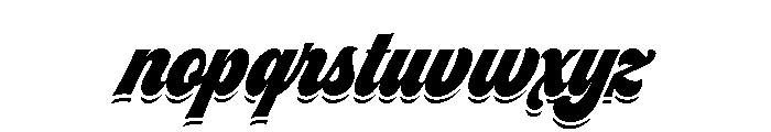 Seventies Shade Font LOWERCASE