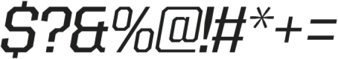 SF SUPER 03 REGULAR ITALIC otf (400) Font OTHER CHARS