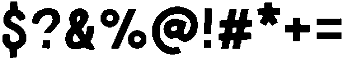 SFC Ham&Pasta Square otf (400) Font OTHER CHARS