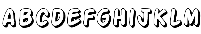SF Action Man Shaded Font LOWERCASE