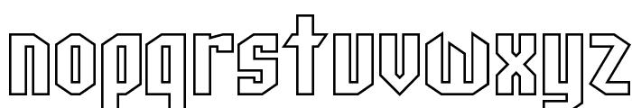 SF Archery Black Outline Font LOWERCASE