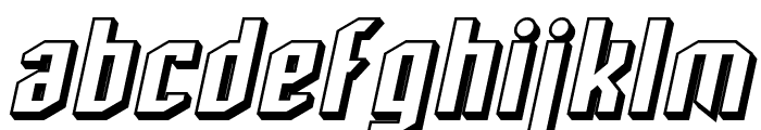 SF Archery Black Shaded Oblique Font LOWERCASE