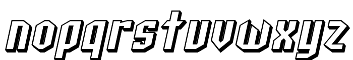 SF Archery Black Shaded Oblique Font LOWERCASE
