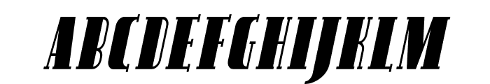 SF Avondale Cond Italic Font UPPERCASE