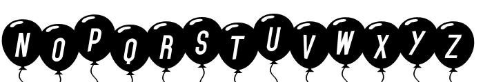SF Balloons Italic Font UPPERCASE