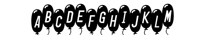 SF Balloons Thin Italic Font LOWERCASE