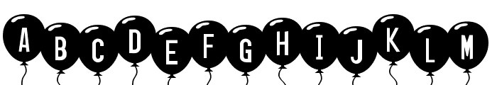 SF Balloons Font UPPERCASE