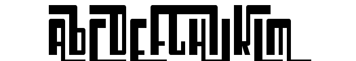 SF Cosmic Age Condensed Font UPPERCASE