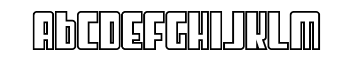 SF Cosmic Age Outline Font LOWERCASE