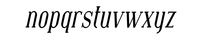 SF Covington Cond Italic Font LOWERCASE