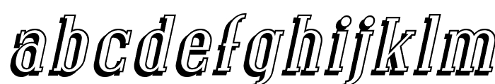 SF Covington Shadow Italic Font LOWERCASE