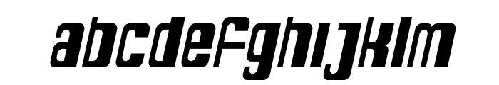 SF DecoTechno Condensed Oblique Font LOWERCASE