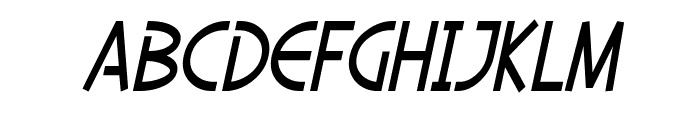 SF Diego Sans Condensed Oblique Font LOWERCASE