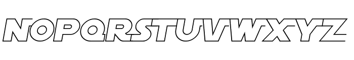 SF Distant Galaxy AltOutline Italic Font LOWERCASE