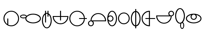 SF Distant Galaxy Symbols Font UPPERCASE