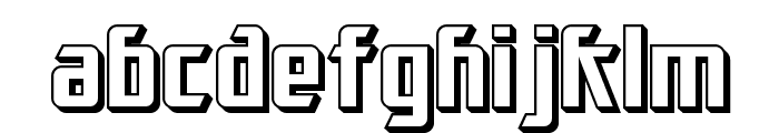 SF Electrotome Shaded Font LOWERCASE