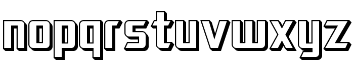 SF Electrotome Shaded Font LOWERCASE